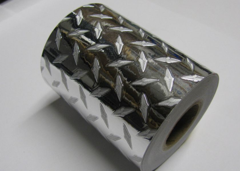 MINI Diamond Plate Metallic Vinyl 3 x 25 Feet  