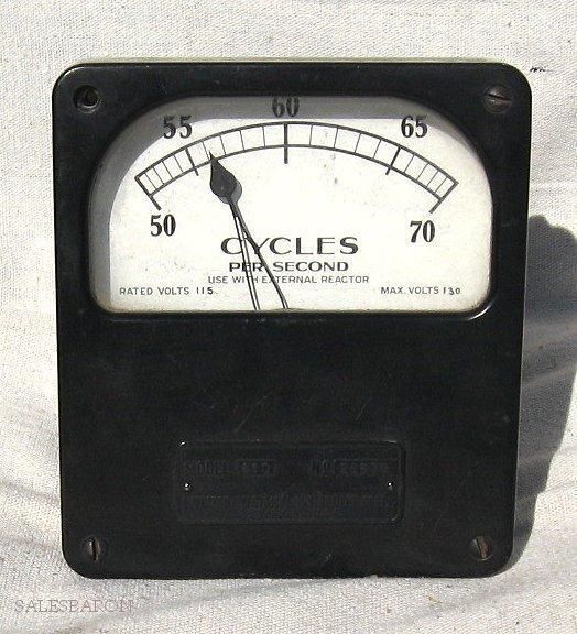 Vintage Weston Electrical instrument 610 115 volts 130 volts meter 