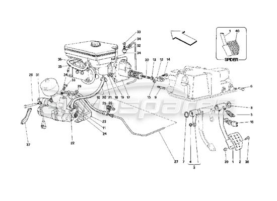 Ferrari 348,355 Euro Tube / Hose, Part # 143069  