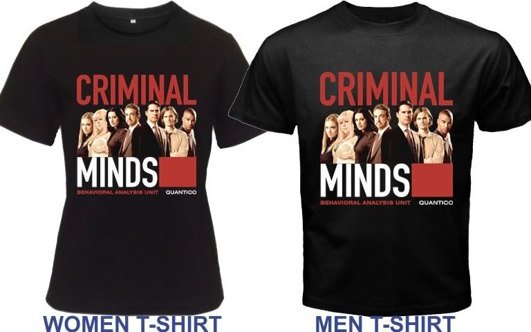 Criminal Minds Season 6 TV Series FBI BAU Team T shirt  