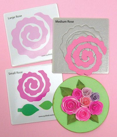  quilling dies all sold separately blooming roses fringed mums garden 