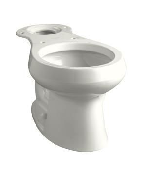 KOHLER WELLWORTH WHITE TOILET SET W/ ROUND FRONT BOWL RIGHT LEVER TANK 