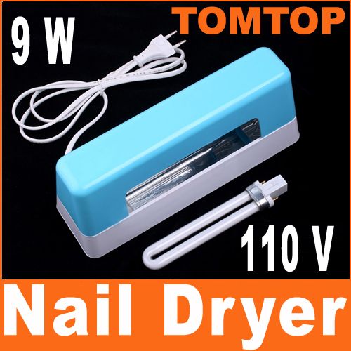 Nail Dryer 9W UV GEL Light Bulb Curing Lamp 110V / 220V  