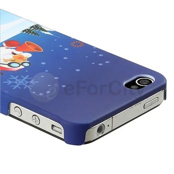 Christmas XMAS Gift Snow Santa Claus Blue Case+PRIVACY FILTER for 