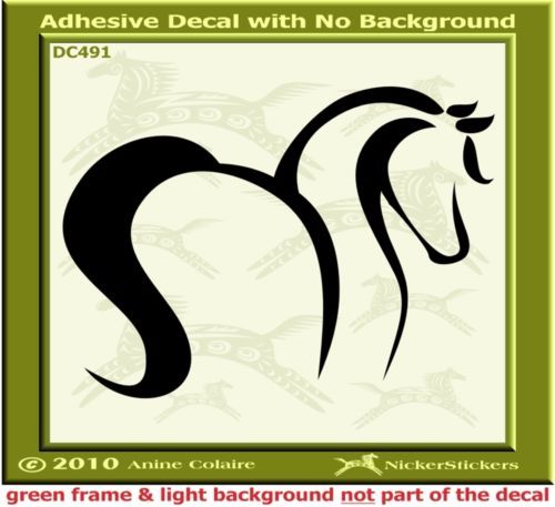 Horse Pony Arabian Window Trailer Decal Sticker 491  