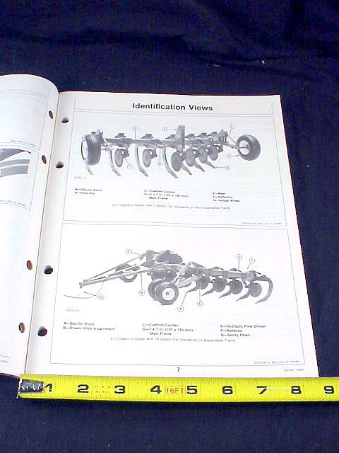 John Deere 910 V   Ripper Operators Manual   ORIG  