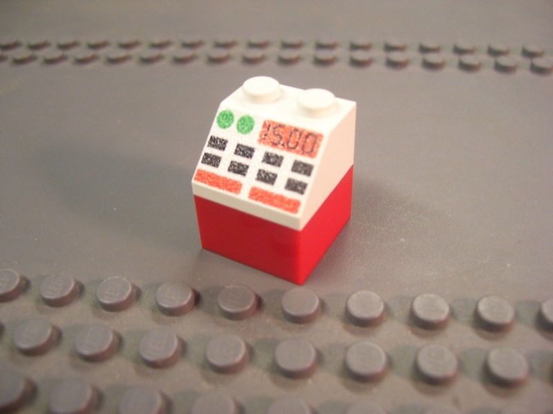 LEGO MINIFIGURE S PRINTED BRICK CASH REGISTER NEW 13A  