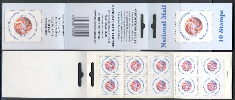 NEW ZEALAND NATIONAL MAIL LTD BOOKLET OF 10 S/As  