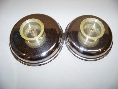 VINTAGE 1950s STAINLESS STEEL REVERE WARE TEL U TOP 8pc CANISTER SET 