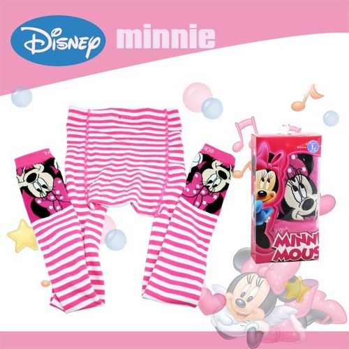 Mickey Mouse Pink Strip Legging Shock Leg Warm K0202