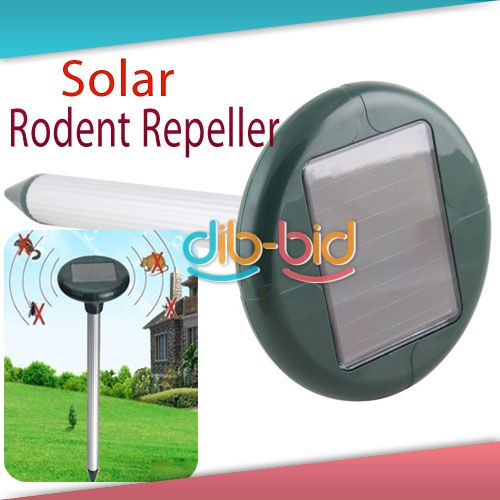 Solar Power LED Mole Mouse Mice Gopher Rodent Pest Repeller Chaser 