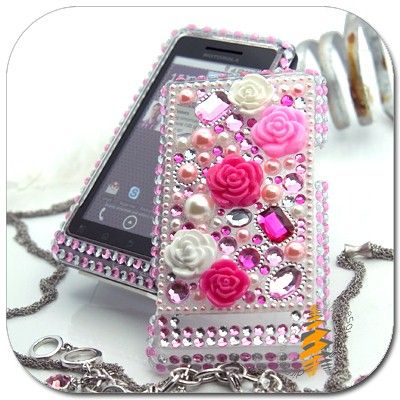 BLING Gem Hard Case Motorola Milestone 2 Droid II   