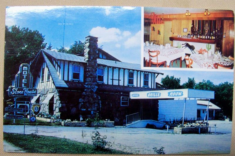 1970 CARD STONE HOUSE RESTAURANT & MOTEL TICONDEROGA NY  