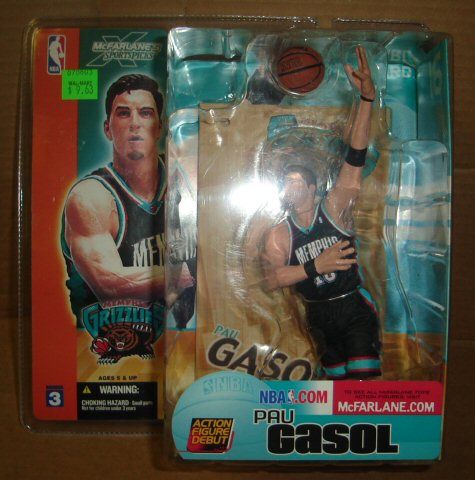 McFarlane NBA Pau Gasol Ser.3 Figure Starting Lineup MT  