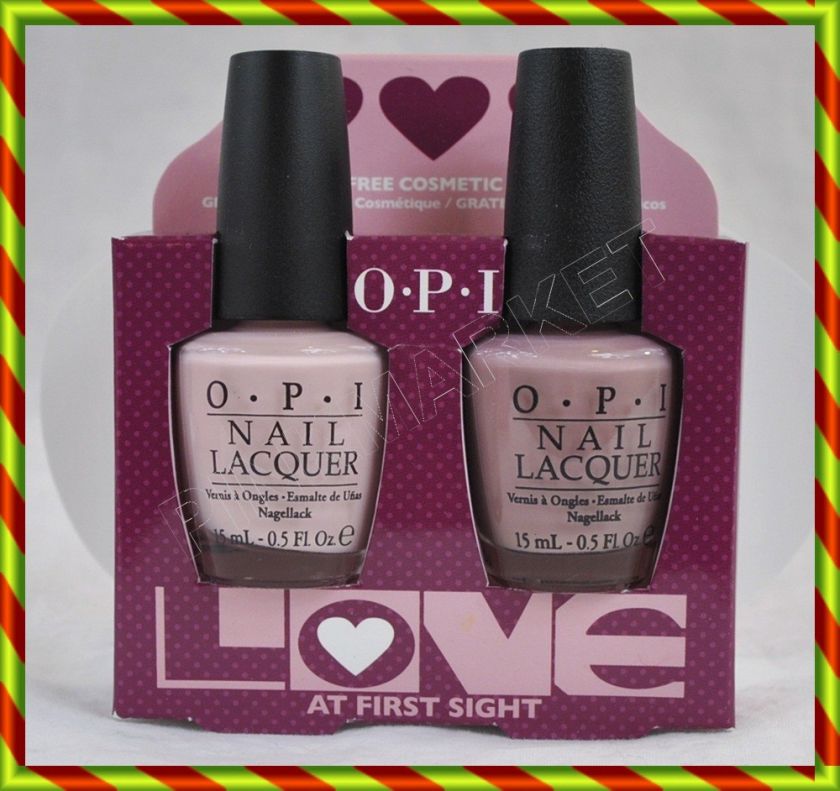 FULL SIZE OPI NAIL POLISH + OPI COSMETIC BAG LOVE AT FIRST SIGHT 