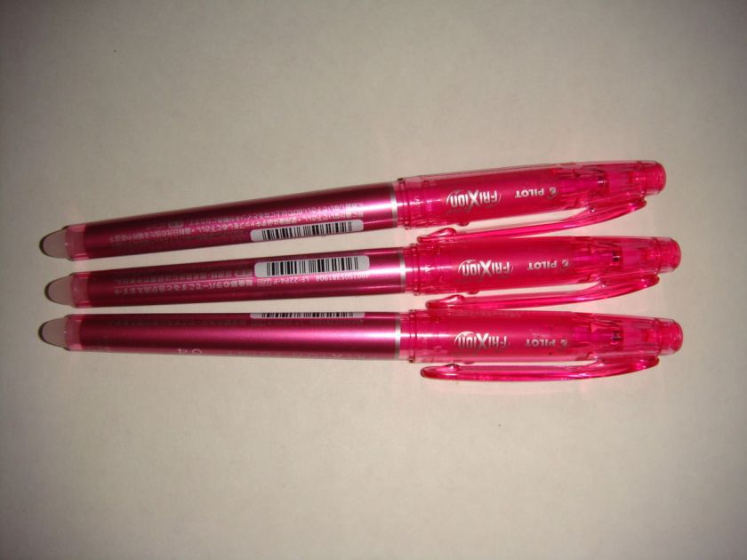 PILOT FRIXION ERASABLE BALL PEN 0.4mm (3 pink pens)  