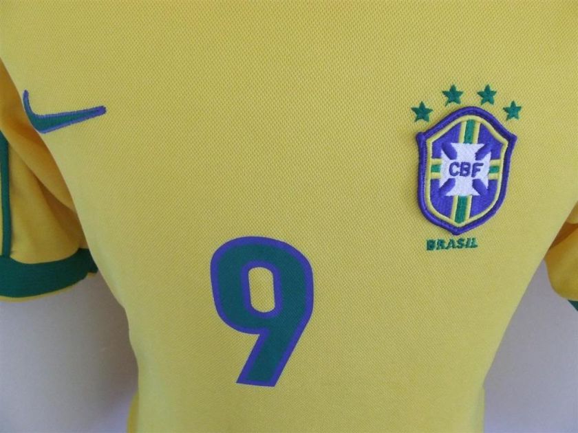 Shirt Brazil 1998 (S)#9 Ronaldo Nike Brasil Jersey Real Madrid Inter 