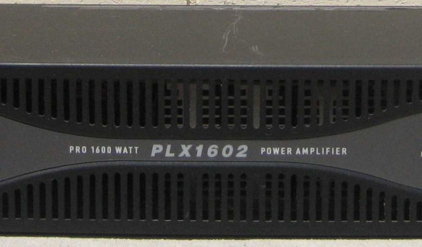 QSC AUDIO PRO 1600 WATT PLX1602 POWER AMPLIFIER SERIAL NUMBER 