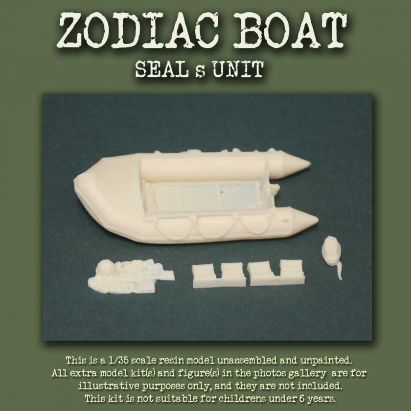 VIETNAM WAR 1/35 ZODIAC SEAL´s BOAT RESIN MODEL KIT  