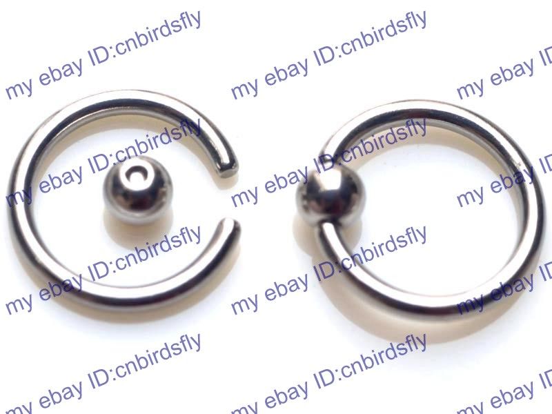   with ball app 1cm ball size 3mm material 316l surgical stainless steel