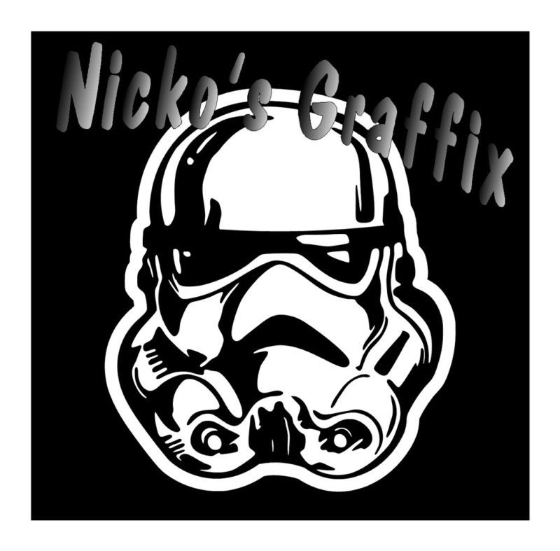 Star Wars Storm Trooper Decal Sticker Car Window Helmet  