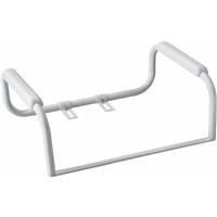 white toilet seat safety rail grab bar  