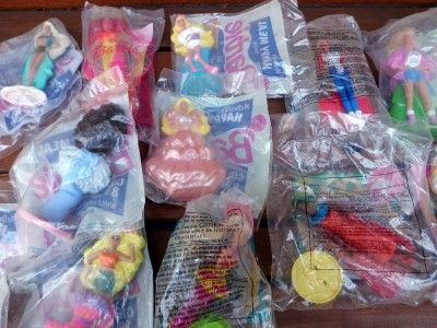 Lot of 12 Barbie Happy Meal McDonalds Toy Figures NIP From 1990s 