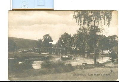 1910 CONSTANTINOPLE TURKEY EAUX DOUCES DEUROPE RPPC  