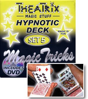 Theatrix Magic Hypnotic Deck Trick Tricks Set DVD Set 5  