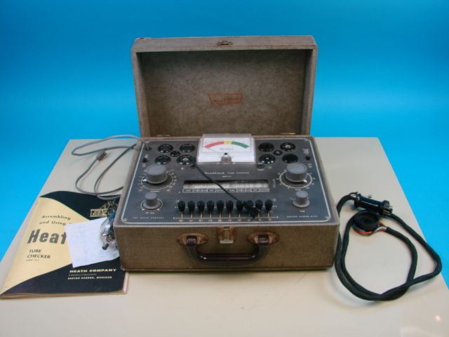 Vtg Electronics Radio TV Repair Heathkit TC 2 Tube Tester Heath TC2 