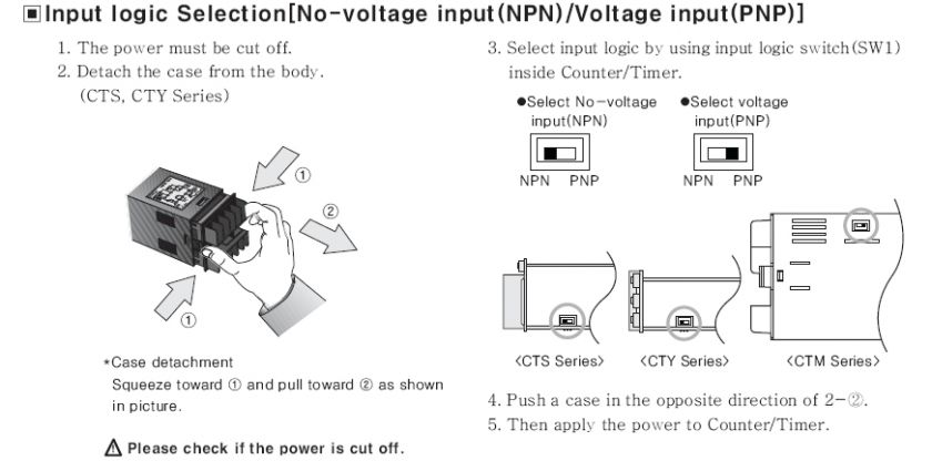 Timer Time switch and Counter CT6M 2P4T Dual preset RS485 