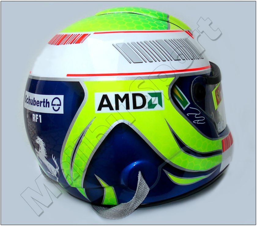 FELIPE MASSA 2008 F1 FRENCH GP REPLICA HELMET SCALE 11  