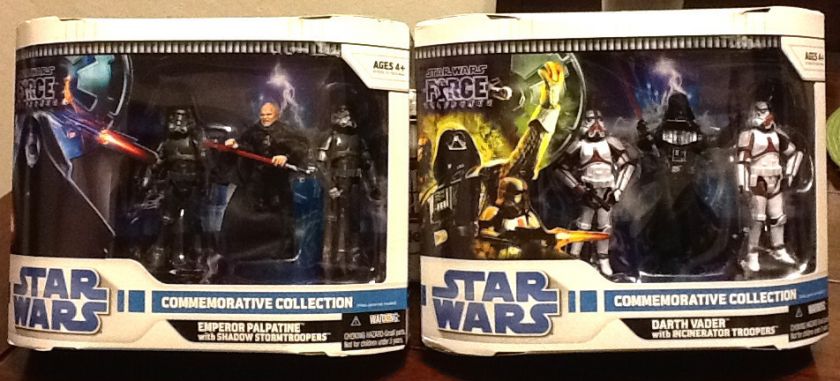 LOT of 2 Force Unleashed Commemorative Collection INCINERATOR & SHADOW 