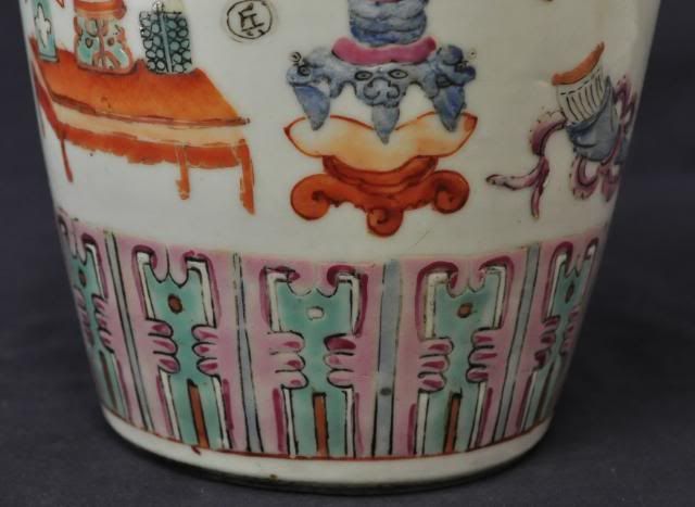 ANTIQUE CHINESE POLYCHROME VASE EARLY 20TH CENTURY  