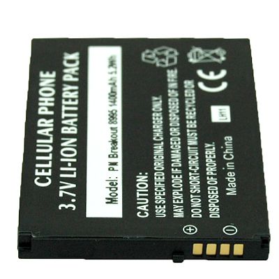   1400mAh Spare Extra Battery For Verizon Pantech Breakout + Charger